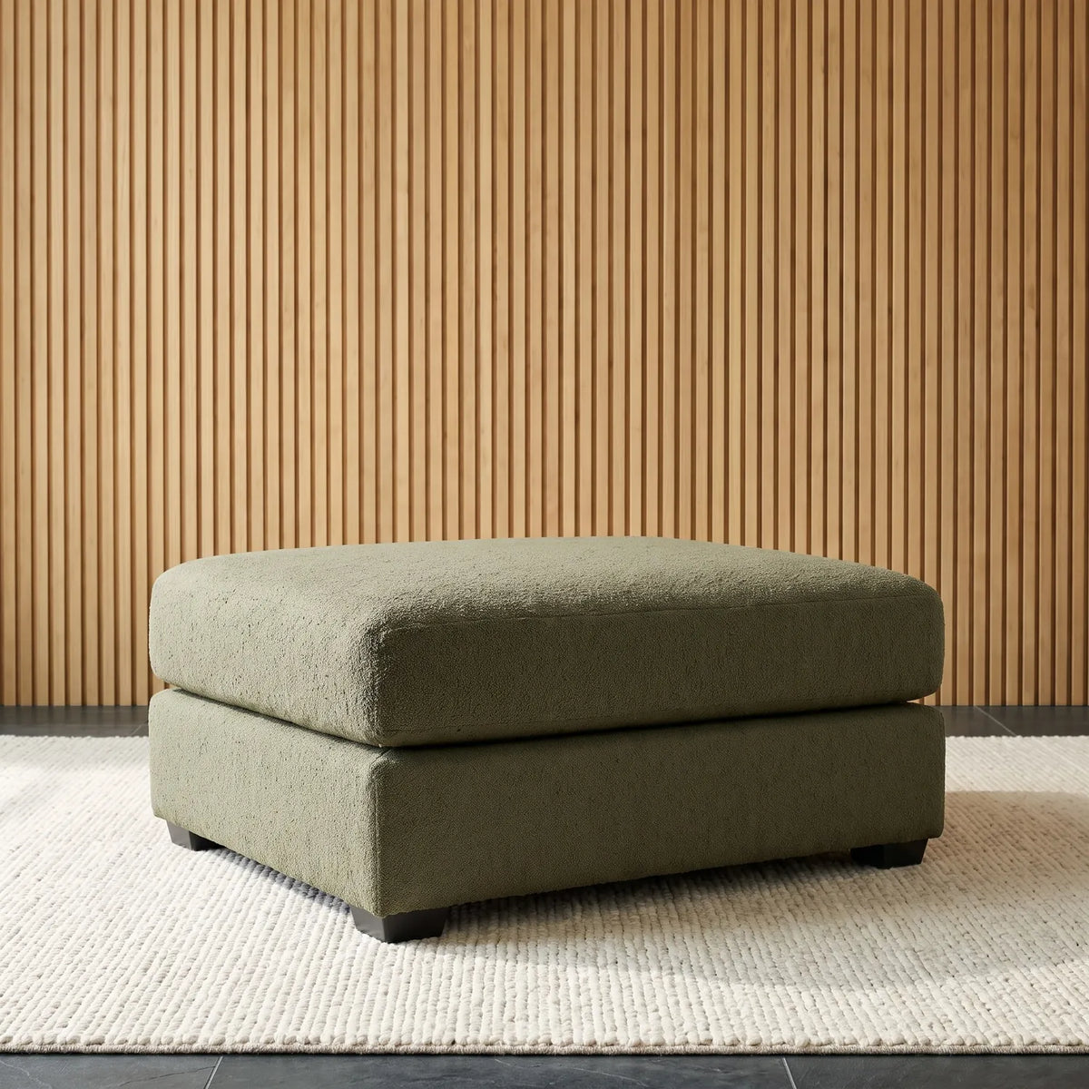 Rectangle Ottoman - Cuddle Moss Oversized - hero