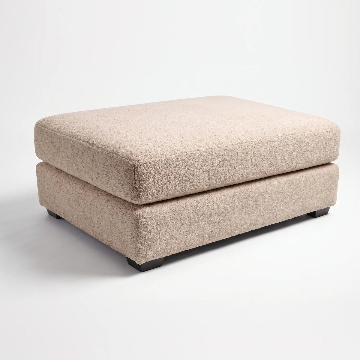 Rectangle Ottoman - Cuddle Natural Oversized - studio photo on white #vera_main