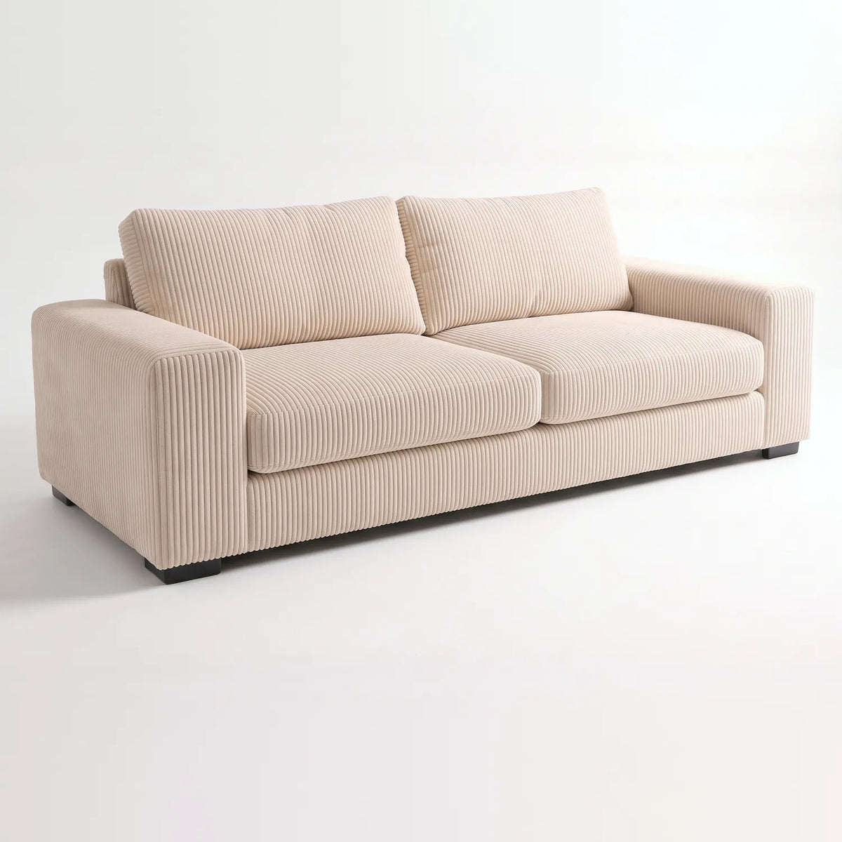 Sofa - Mini Minky Cream - studio photo on white #vera_main