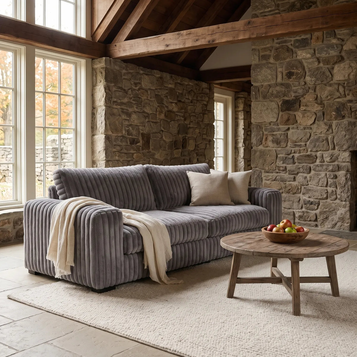 Sofa - Minky Grey