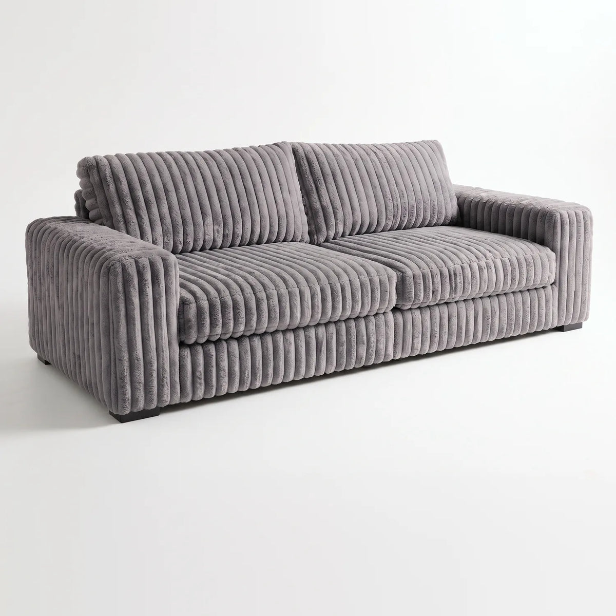 Sofa - Minky Grey - studio photo on white #vera_main