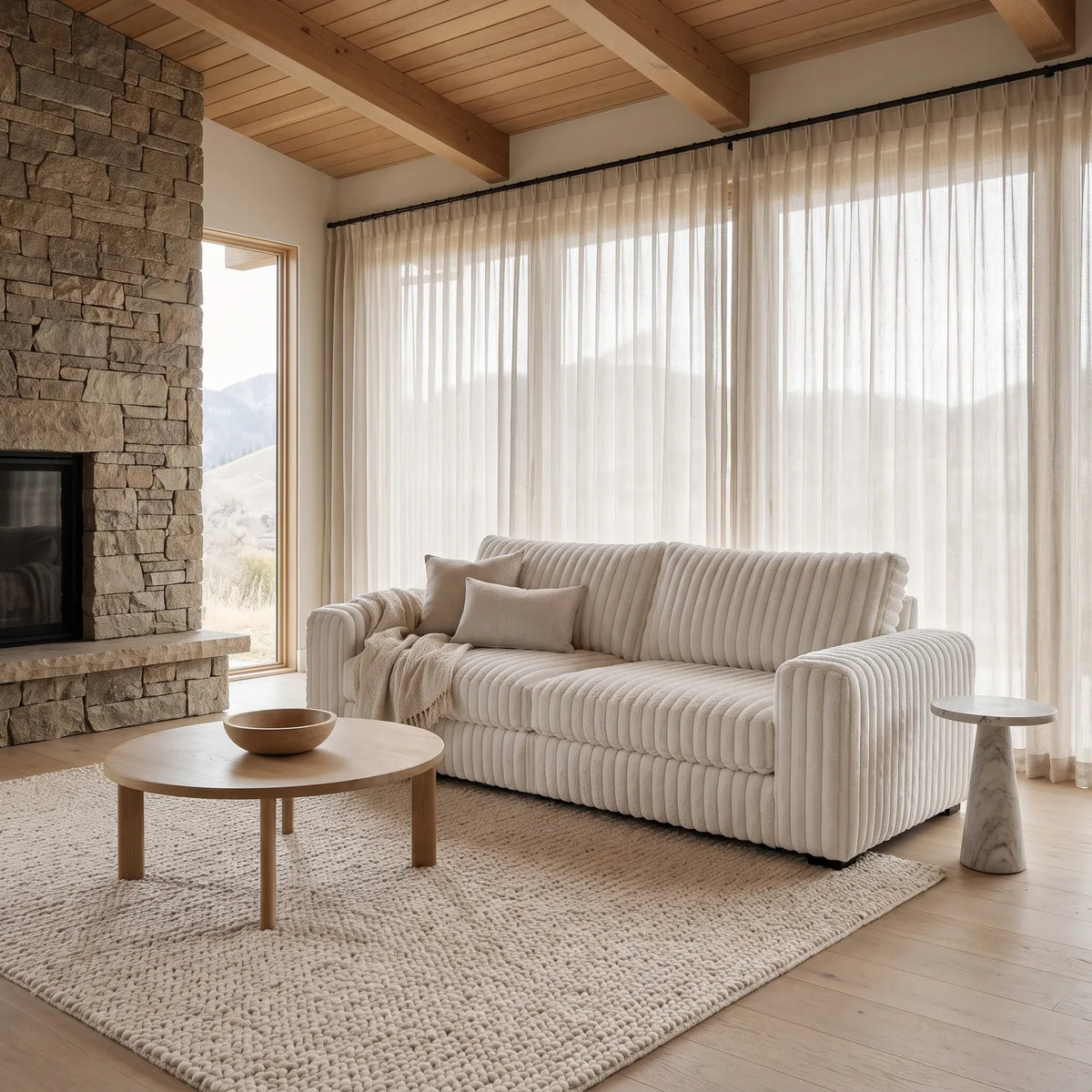 Sofa - Minky White - hero