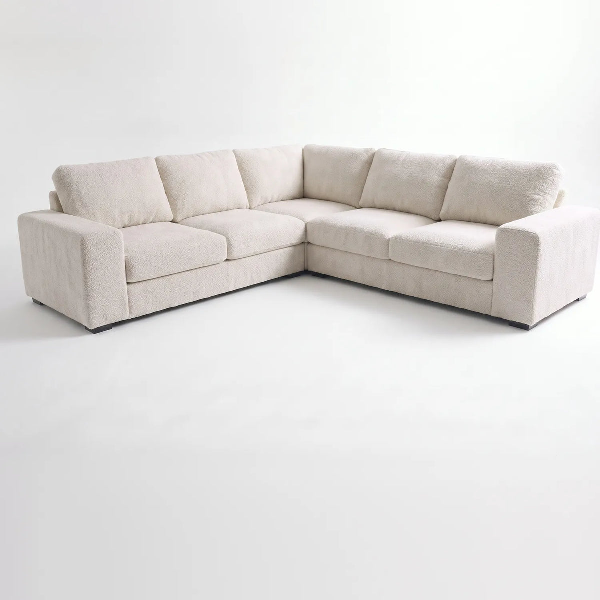 Three-Piece L-Shaped Sectional - Cuddle Bone Oversized - studio photo on white #vera_main