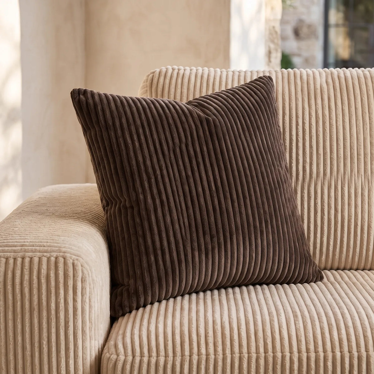 Throw Pillow - Mini Minky Chocolate - hero #Size_24"