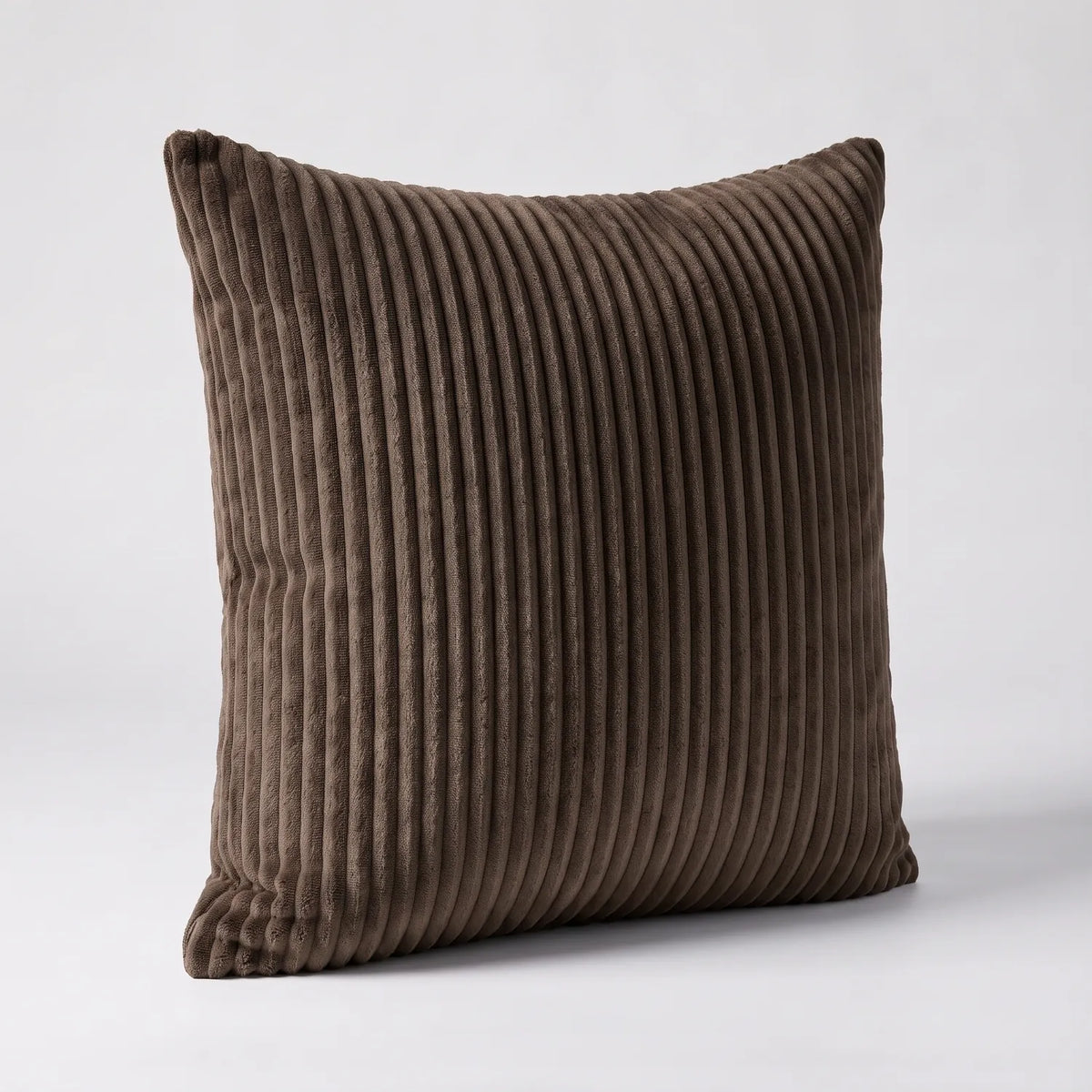 Throw Pillow - Mini Minky Chocolate - studio photo on white #Size_24" #vera_main