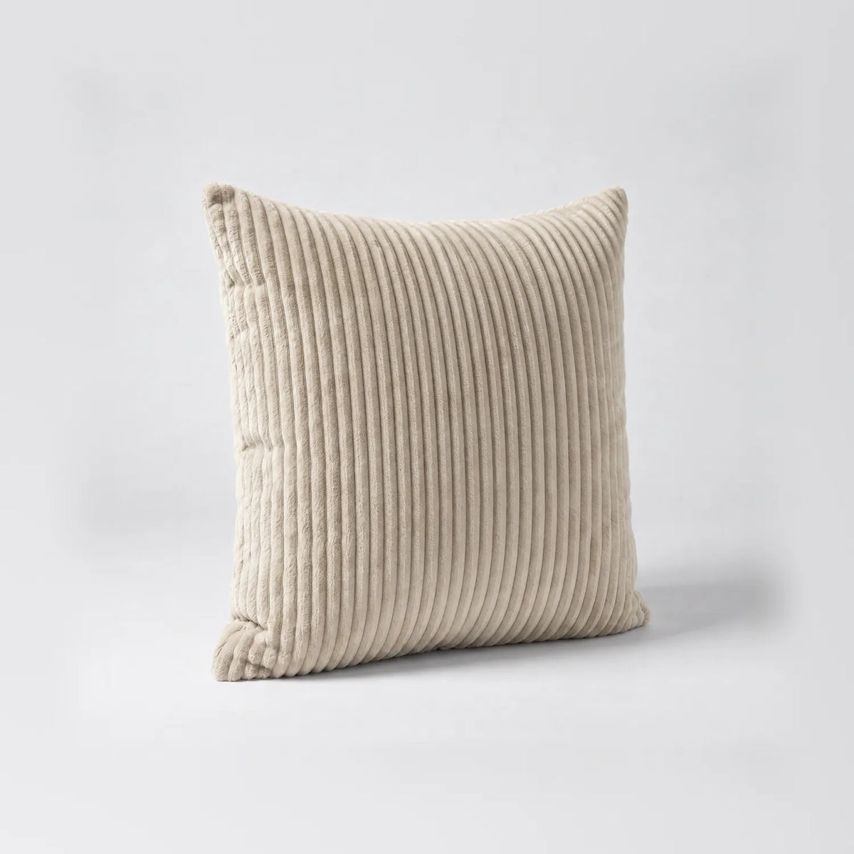 Throw Pillow - Mini Minky Cream - studio photo on white #Size_18"