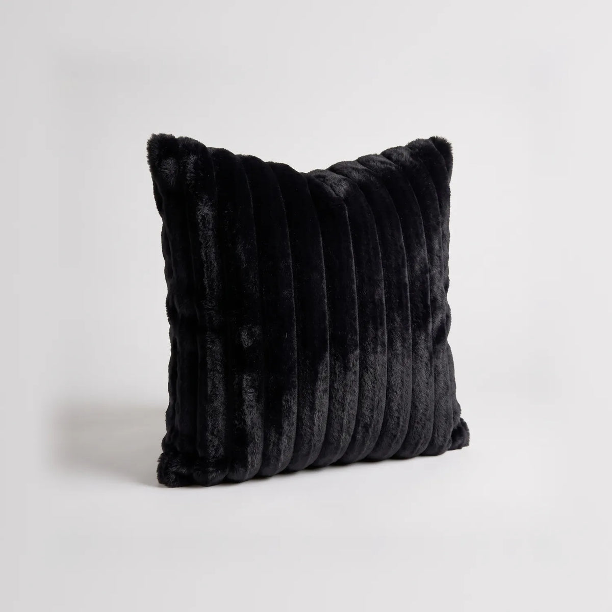 Throw Pillow - Minky Black - studio photo on white #Size_18"