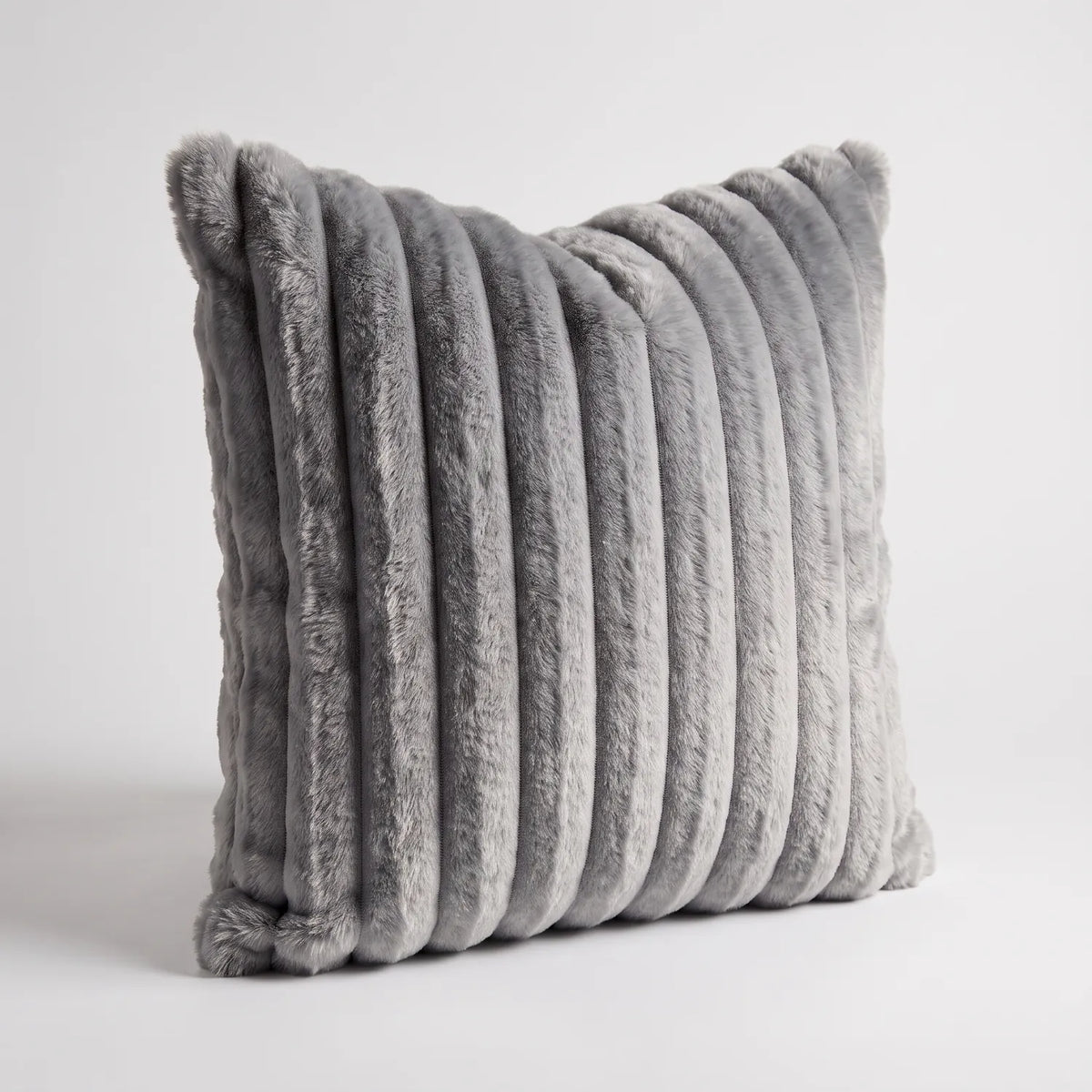 Throw Pillow - Minky Grey - studio photo on white #Size_24" #vera_main