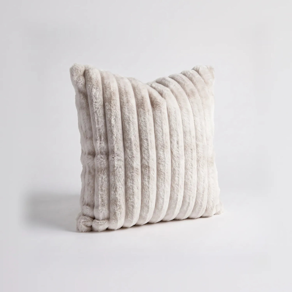 Throw Pillow - Minky Sand - studio photo on white #Size_18"