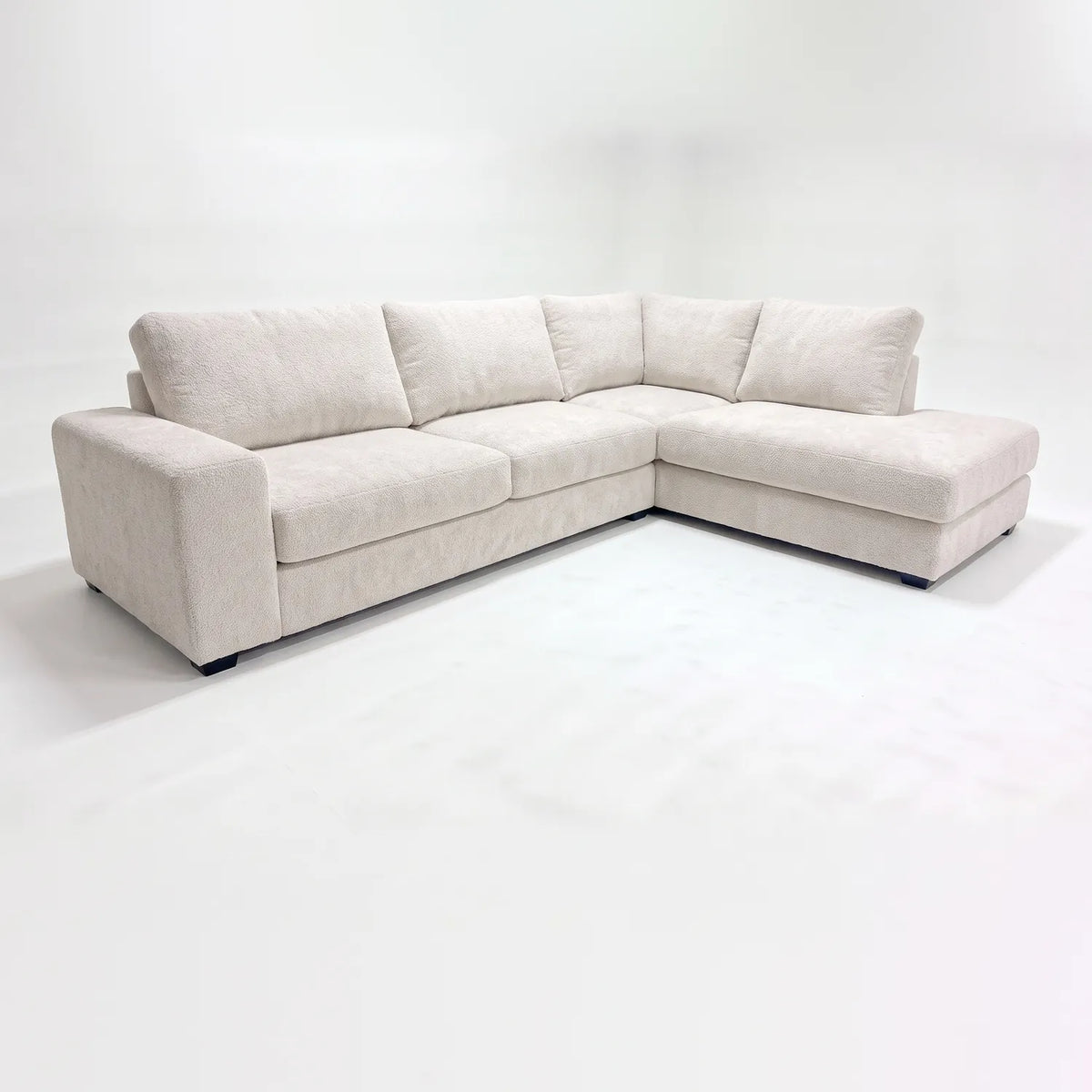 Two-Piece Infinity Sectional - Cuddle Bone Oversized - studio photo on white #Orientation_Right-Hand Facing #vera_main