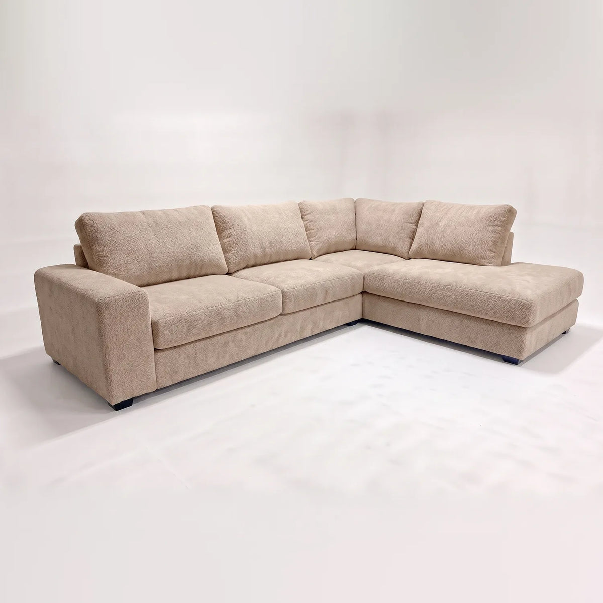 Two-Piece Infinity Sectional - Cuddle Natural Oversized - studio photo on white #Orientation_Right-Hand Facing #vera_main