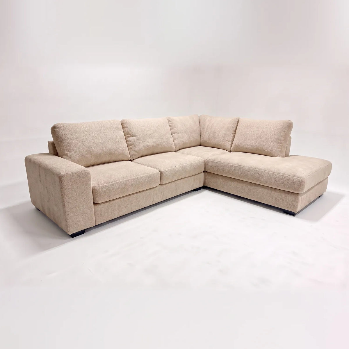 Two-Piece Infinity Sectional - Cuddle Natural - studio photo on white #Orientation_Right-Hand Facing #vera_main