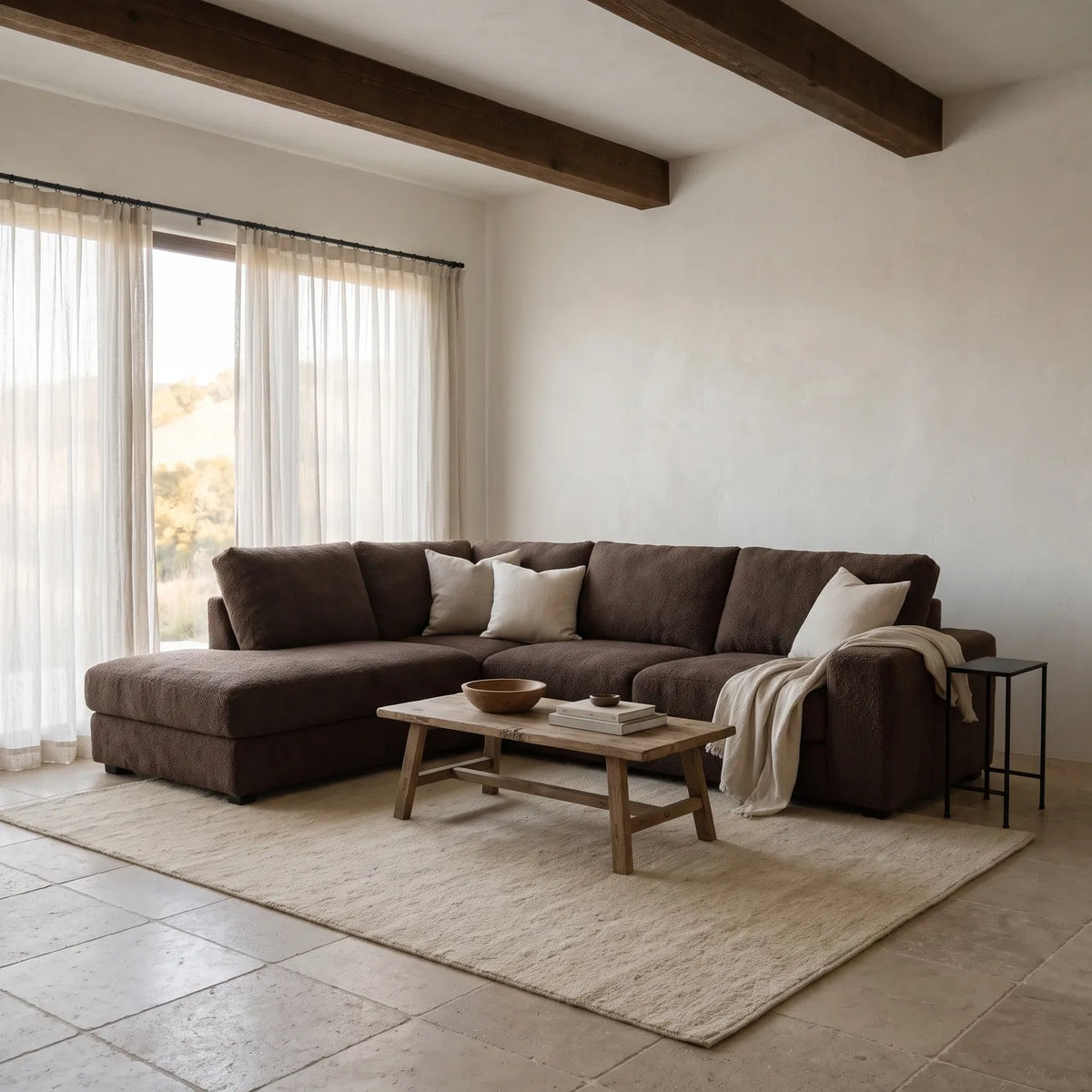 Two-Piece Infinity Sectional - Cuddle Umber Oversized
