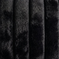 Minky Black fabric swatch