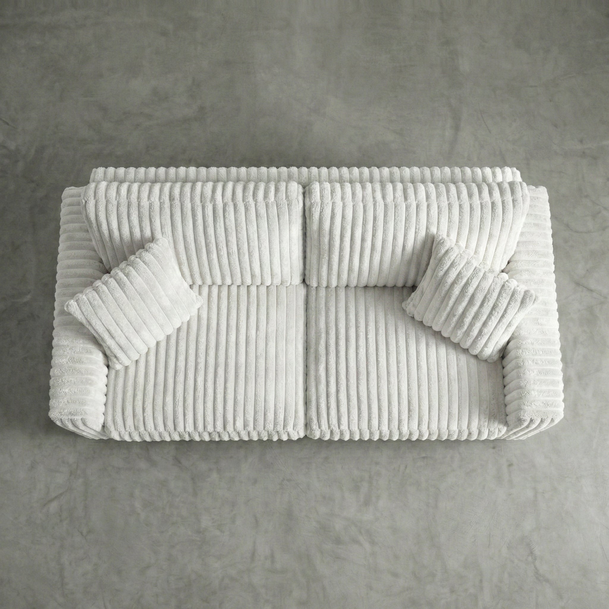 Minky White Sofa