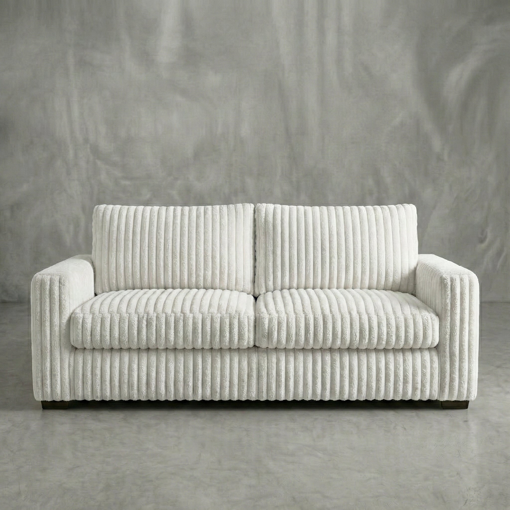 Minky White Sofa