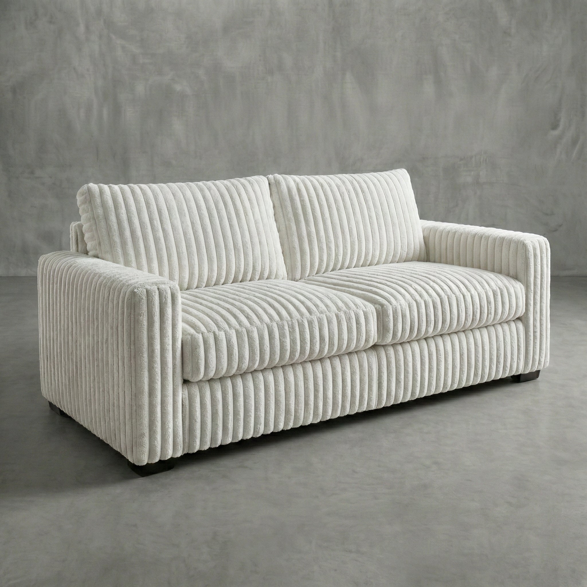 Minky White Sofa