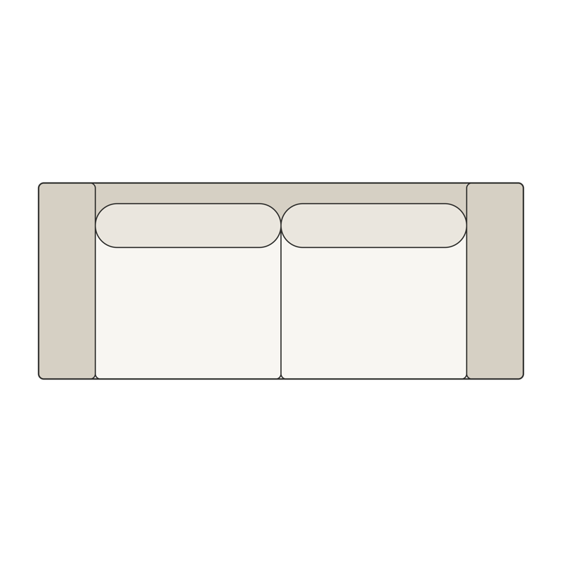Sofa top view